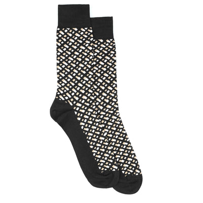 BOSS RS Monogram MC Sock in Black