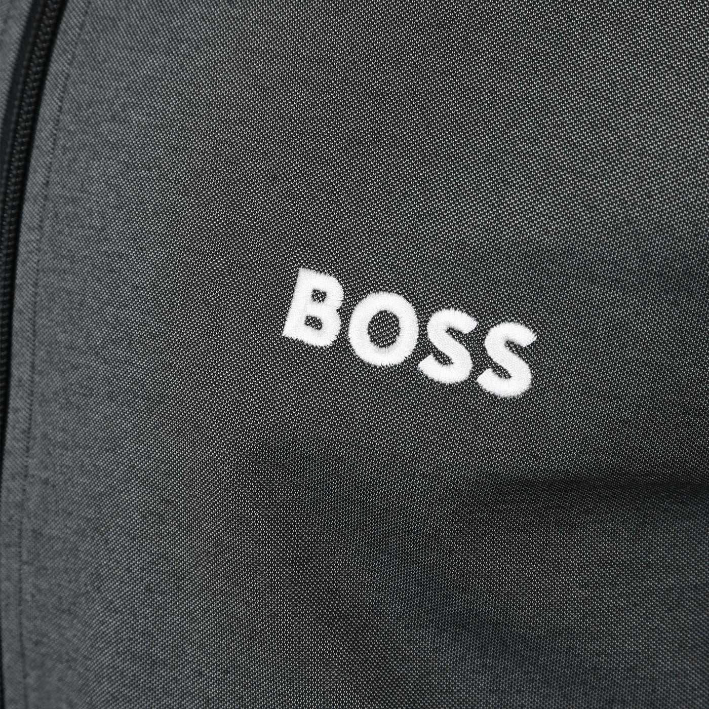 BOSS Tracksuit Jacket Sweat Top in Black Logo