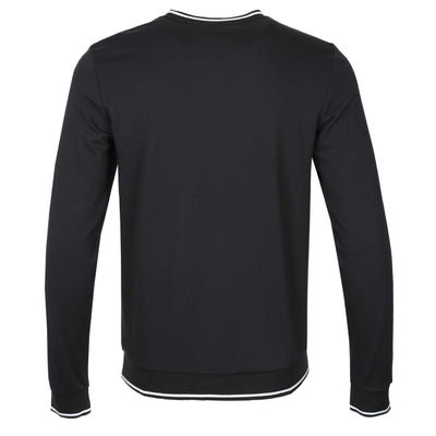 BOSS Tracksuit Sweatshirt Sweat Top in Black Back