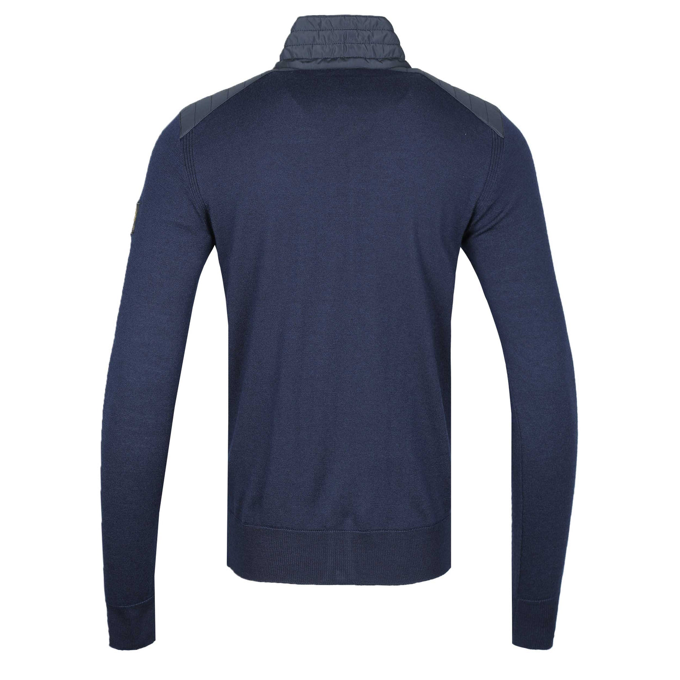 Belstaff Kelby Zip Cardigan in Washed Navy Back