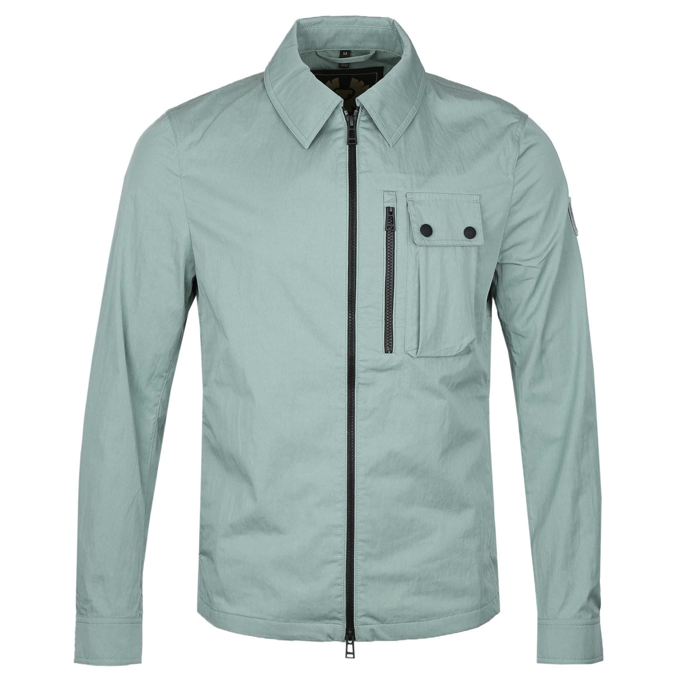 Belstaff Rail Overshirt in Steel Green