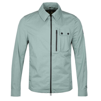 Belstaff Rail Overshirt in Steel Green