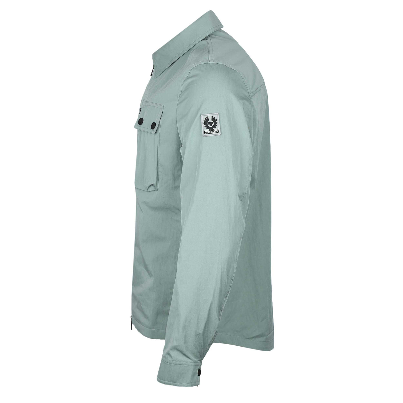 Belstaff Rail Overshirt in Steel Green
