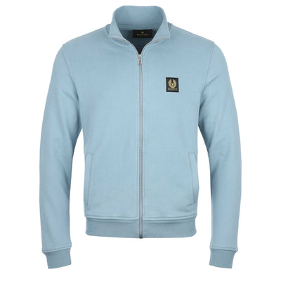 Belstaff Full Zip Sweat Top in Arctic Blue
