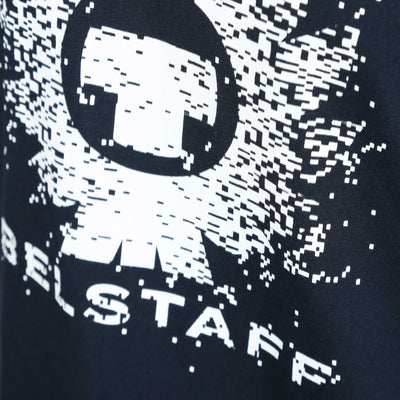 Belstaff Pixelation T-Shirt in Dark Ink & White