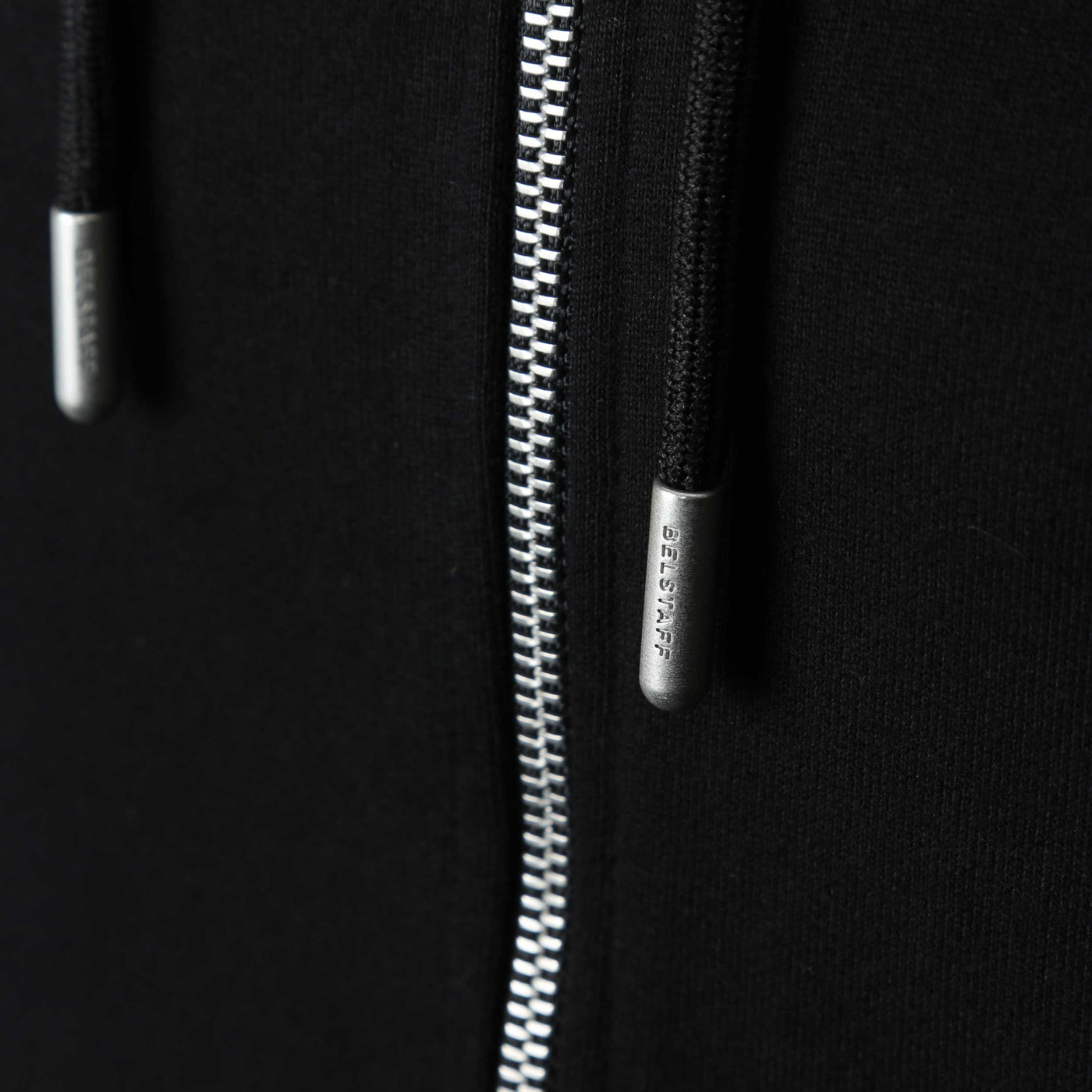 Belstaff Full Zip Hoodie Sweat Top in Black Toggles