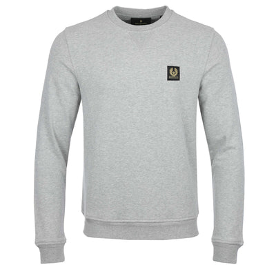 Belstaff Classic Sweat Top in Grey Melange