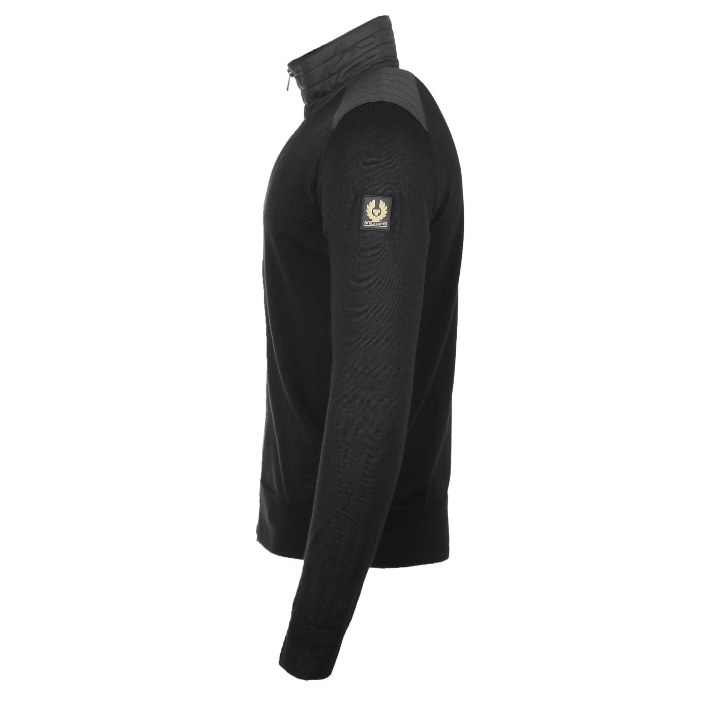 Belstaff Kelby Zip Cardigan in Black Side