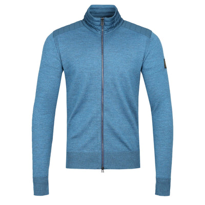 Belstaff Kelby Zip Cardigan in Legion Blue