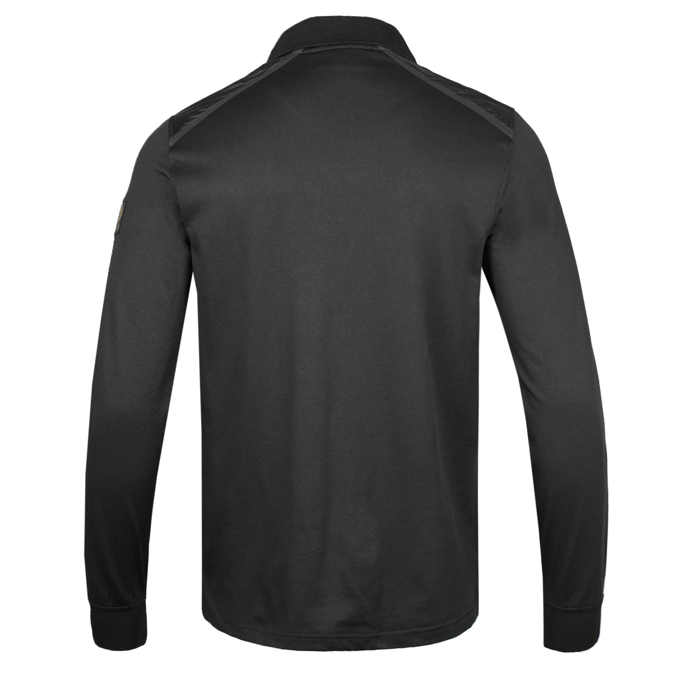 Belstaff Shuttle Long Sleeve Polo Shirt in Black