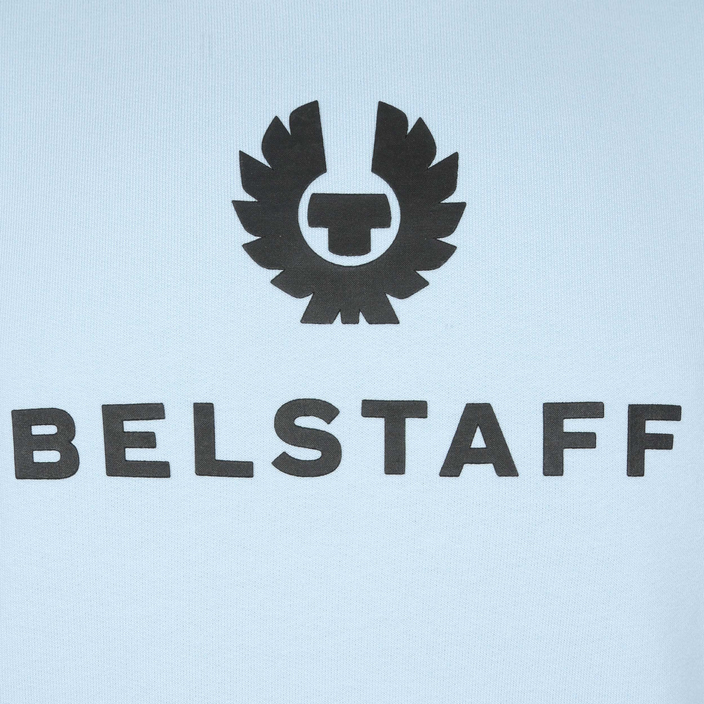 Belstaff Signature Crewneck Sweat Top in Sky Blue Logo
