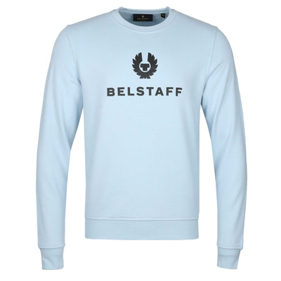 Belstaff Signature Crewneck Sweat Top in Sky Blue