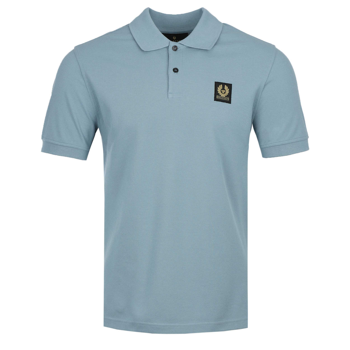 Belstaff Classic Short Sleeve Polo Shirt in Arctic Blue