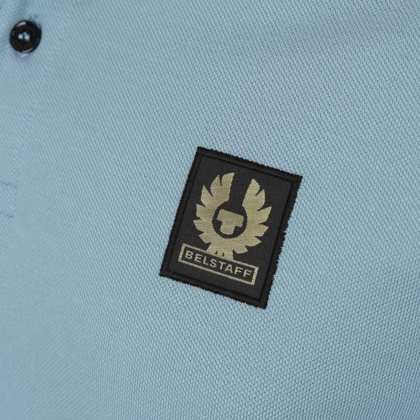 Belstaff Classic Short Sleeve Polo Shirt in Arctic Blue