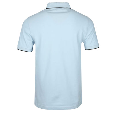 Belstaff Tipped Polo Shirt in Sky Blue