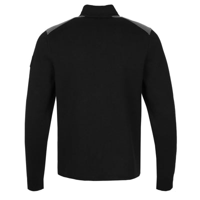 Belstaff Veer Zip Cardigan Knitwear in Black Back