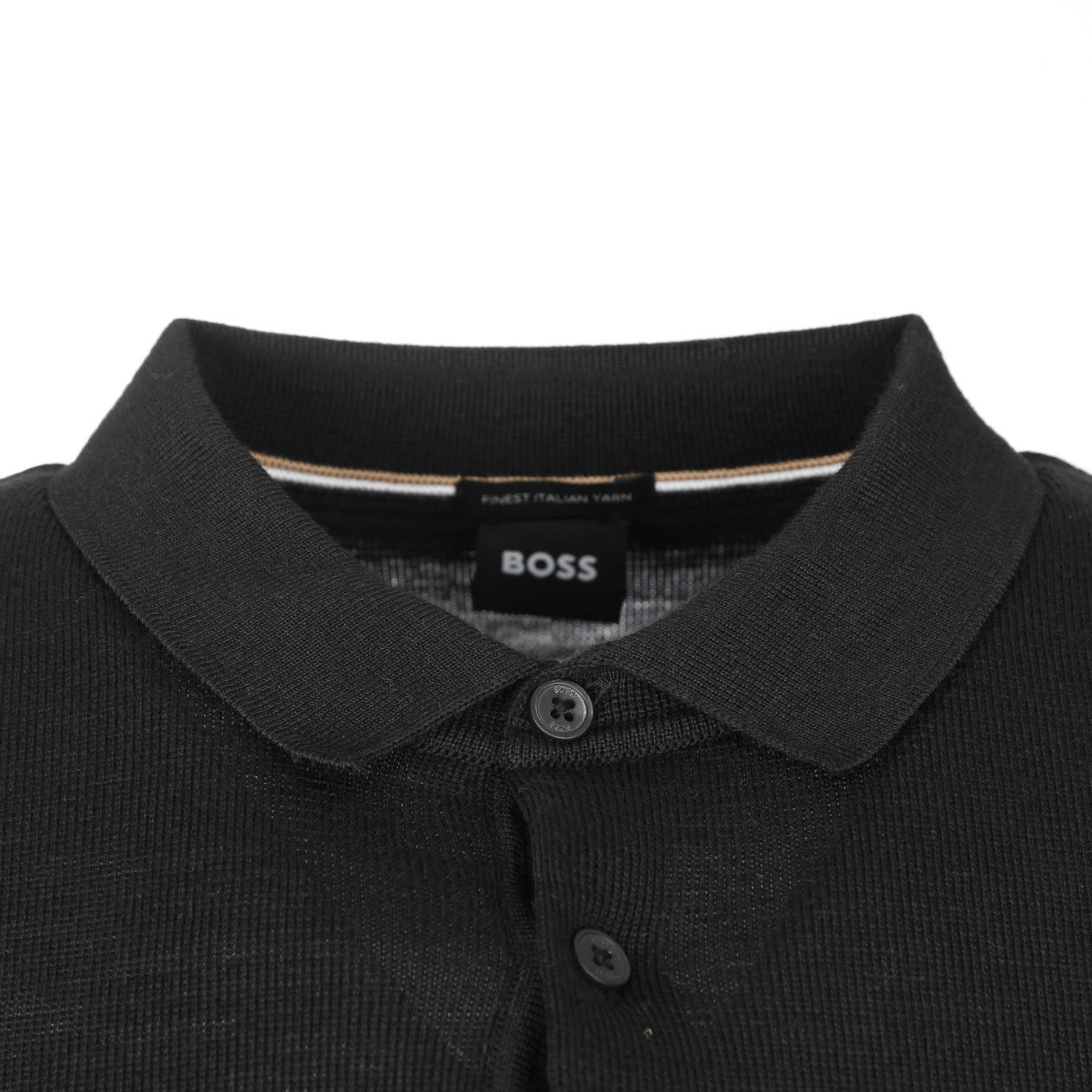 BOSS Bono L Knitwear in Black Collar