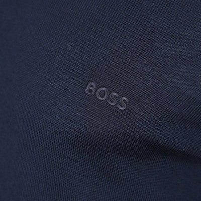 BOSS Bono L Knitwear in Navy Logo