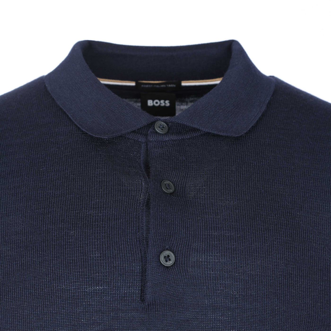 BOSS Bono L Knitwear in Navy Collar