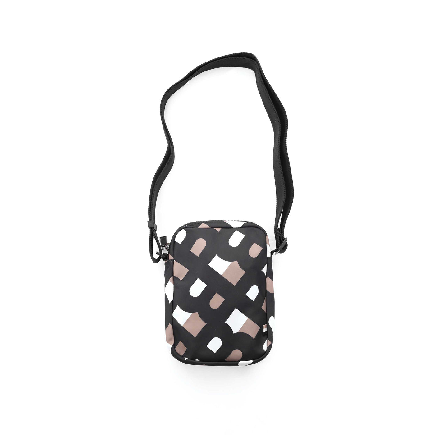 BOSS Catch M Mini Bag in Black Mono Back