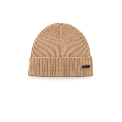 BOSS Fati L Beanie Hat in Medium Beige