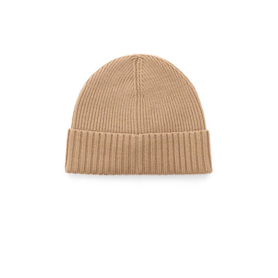 BOSS Fati L Beanie Hat in Medium Beige Back