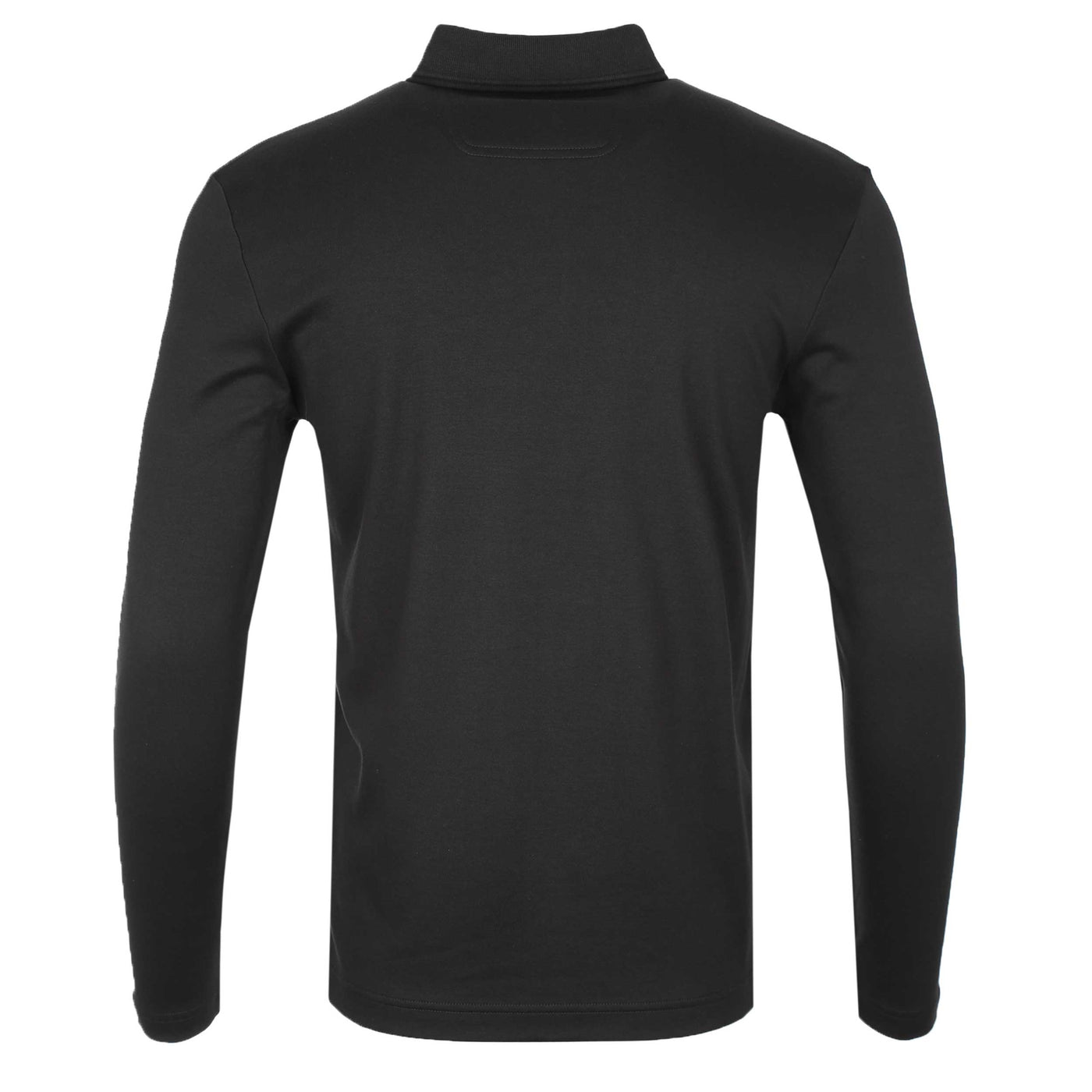 BOSS Pirol Long Sleeve Polo Shirt in Black