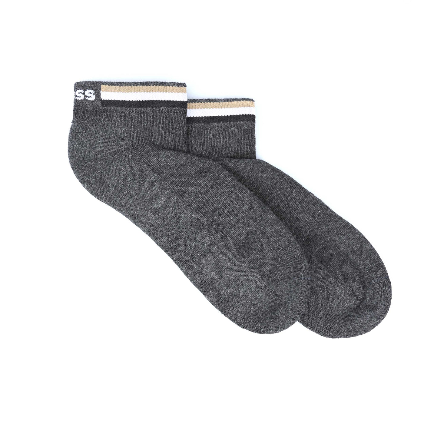 BOSS AS Rib Stripe CC Sock in Charcoal