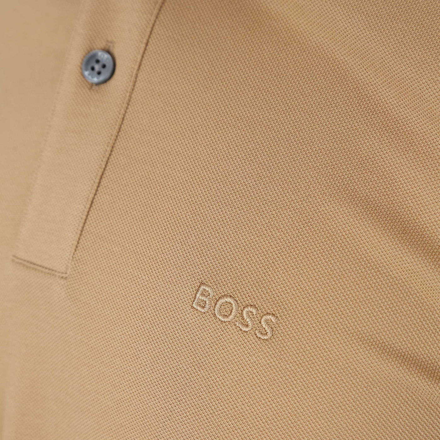 BOSS Pallas Polo Shirt in Medium Beige