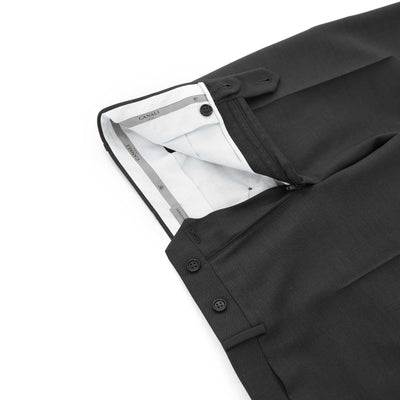 Canali Classic Trouser in Black Fly
