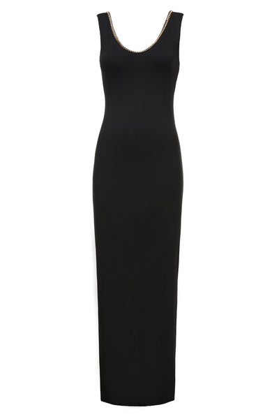 Holland Cooper Amber V-Neck Maxi Dress in Black