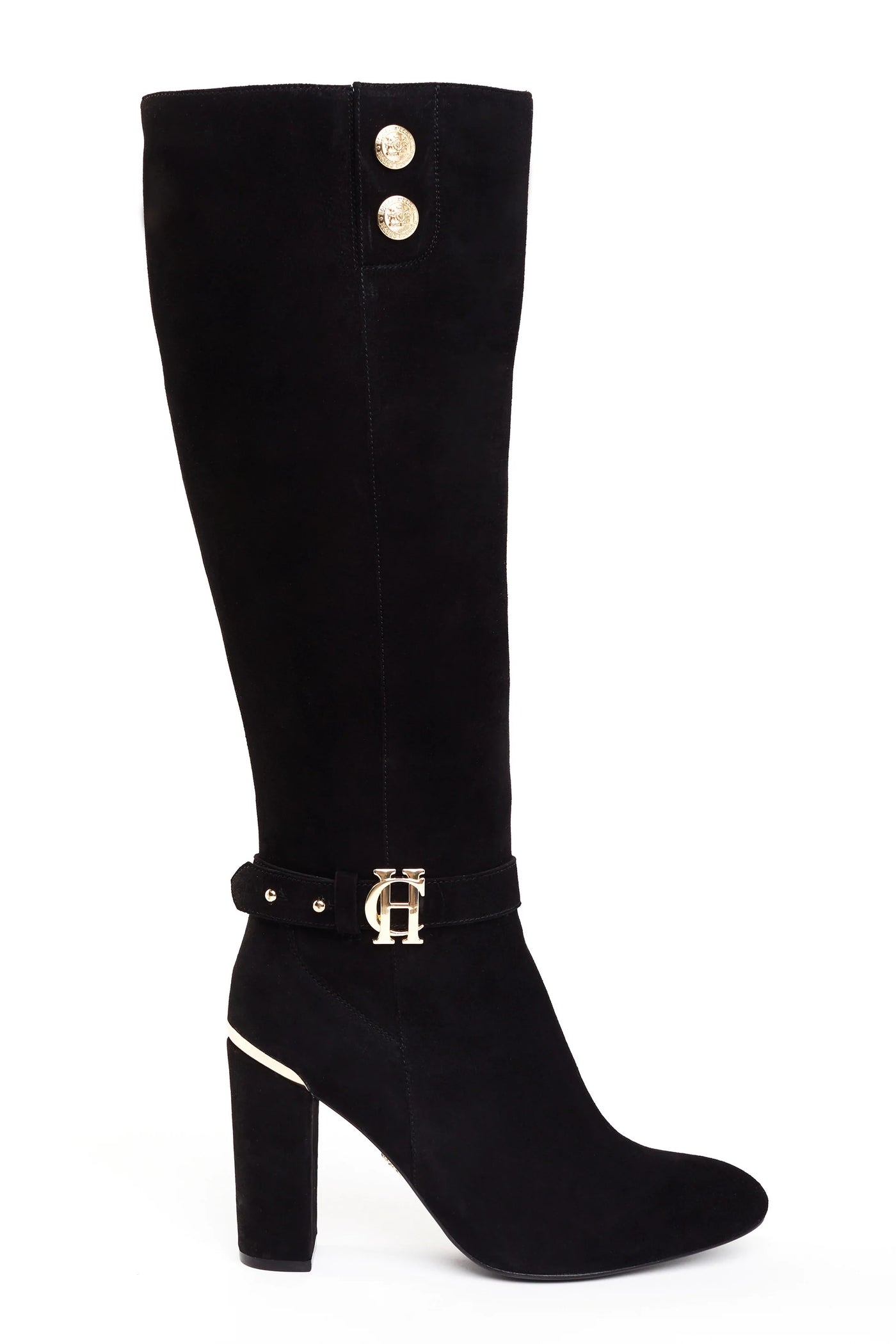 Holland Cooper Marlborough Knee Boot in Black