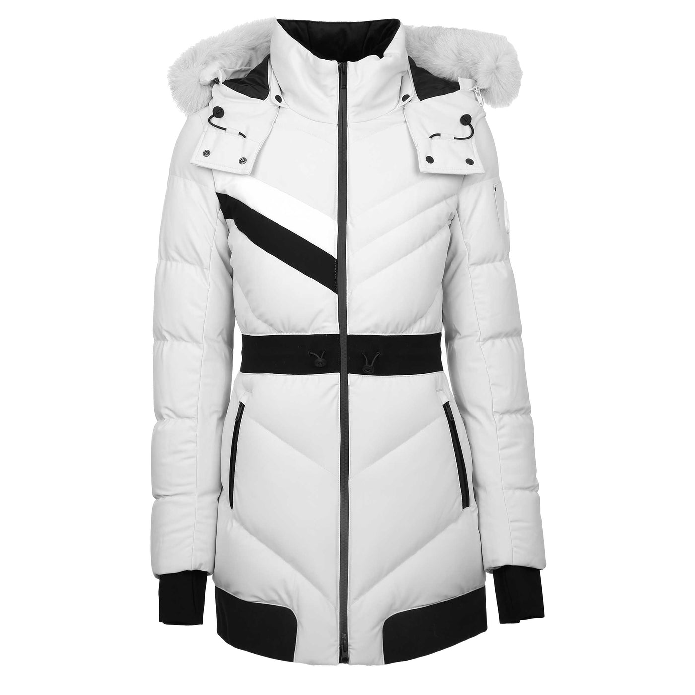 Moose Knuckles Cambria Ladies Jacket in Arctic White