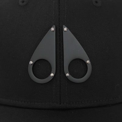 Moose Knuckles Logo Icon Cap in Black