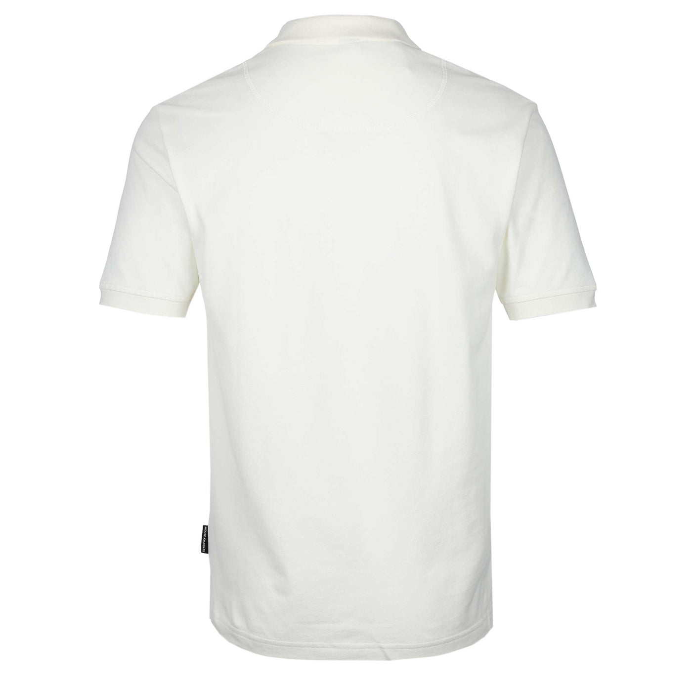 Moose Knuckles Pique Polo Shirt in Plaster Off White