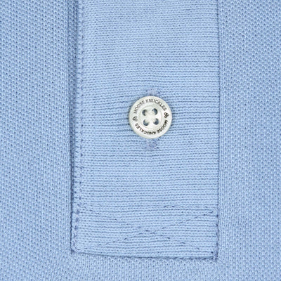 Moose Knuckles Pique Polo Shirt in Windy Blue