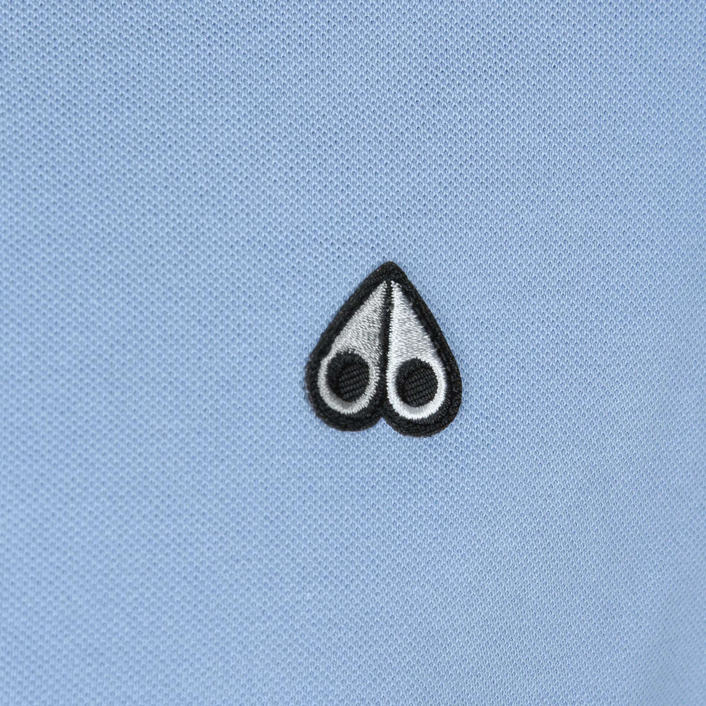 Moose Knuckles Pique Polo Shirt in Windy Blue