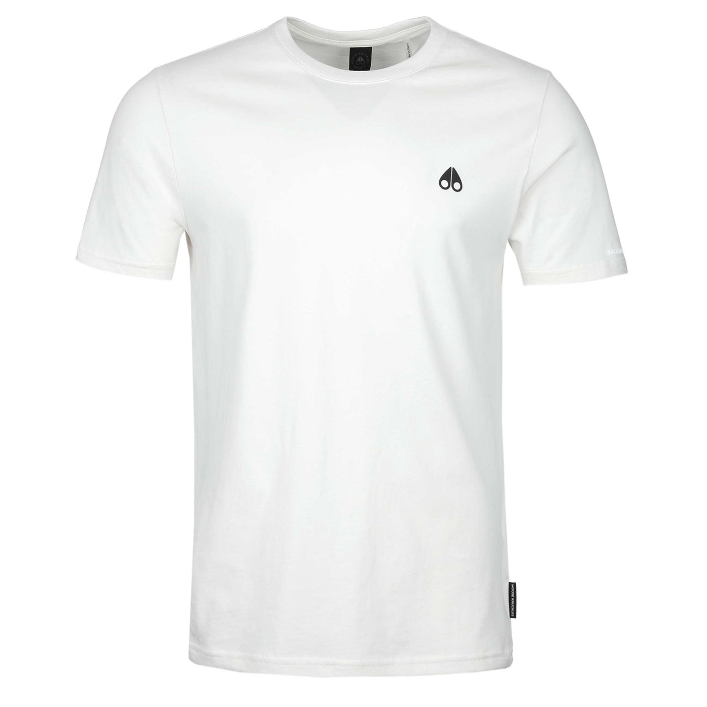 Moose Knuckles Satellite T Shirt in Plaster Off White