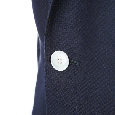 Norton Barrie Bespoke Jacket in Navy with White Buttons Button