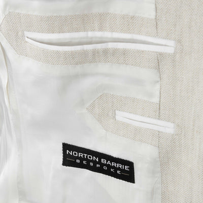 Norton Barrie Bespoke Linen Jacket in Beige