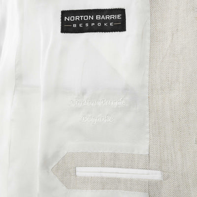 Norton Barrie Bespoke Linen Jacket in Beige