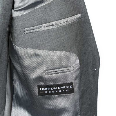 Norton Barrie Bespoke Paris 3 Piece Suit in Grey Lining