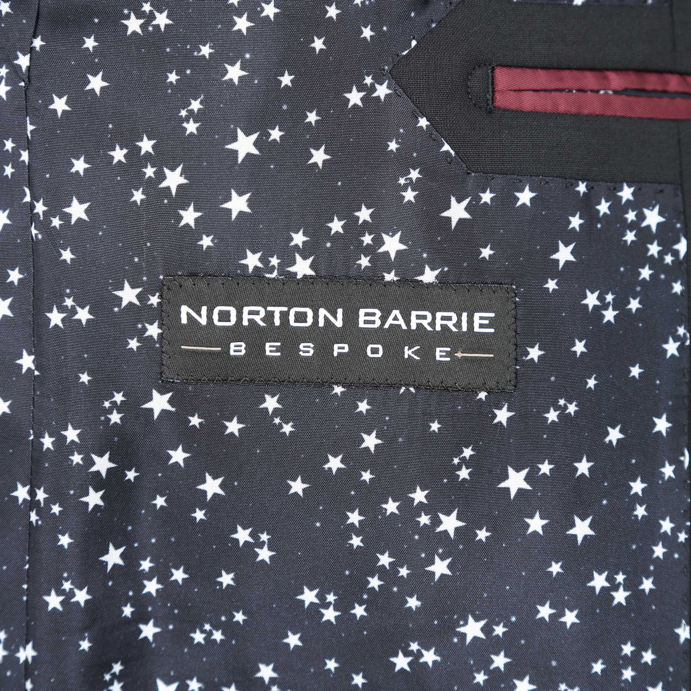 Norton Barrie Bespoke Suit in Black Branding