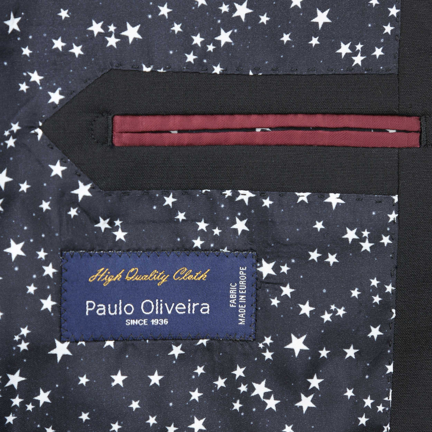 Norton Barrie Bespoke Suit in Black Detail