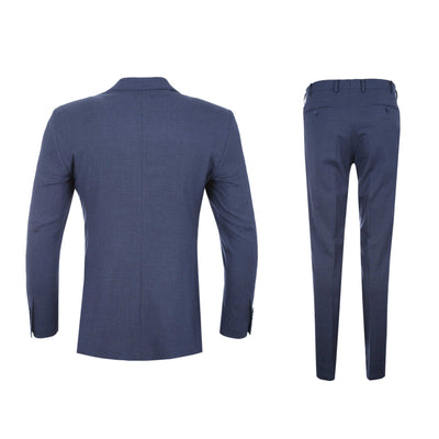 Norton Barrie Bespoke Suit in Denim Blue Suit Back