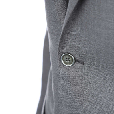 Norton Barrie Bespoke Suit in Mid Grey Lora Piana Button