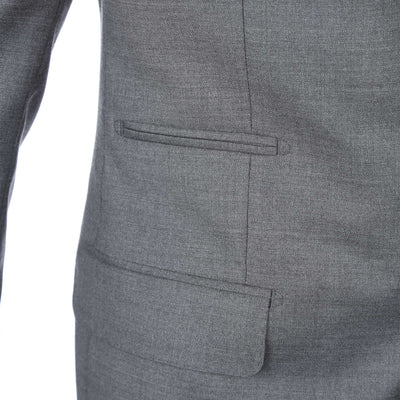 Norton Barrie Bespoke Suit in Mid Grey Lora Piana Pocket