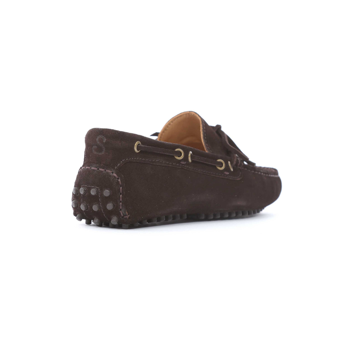 Oliver Sweeney Lastres Shoe in Chocolate Suede Heel