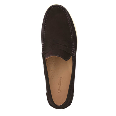 Oliver Sweeney Menorca Shoe in Chocolate Suede Birdseye