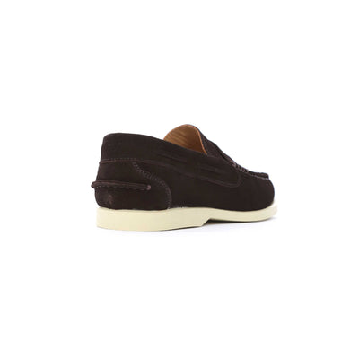 Oliver Sweeney Menorca Shoe in Chocolate Suede Heel